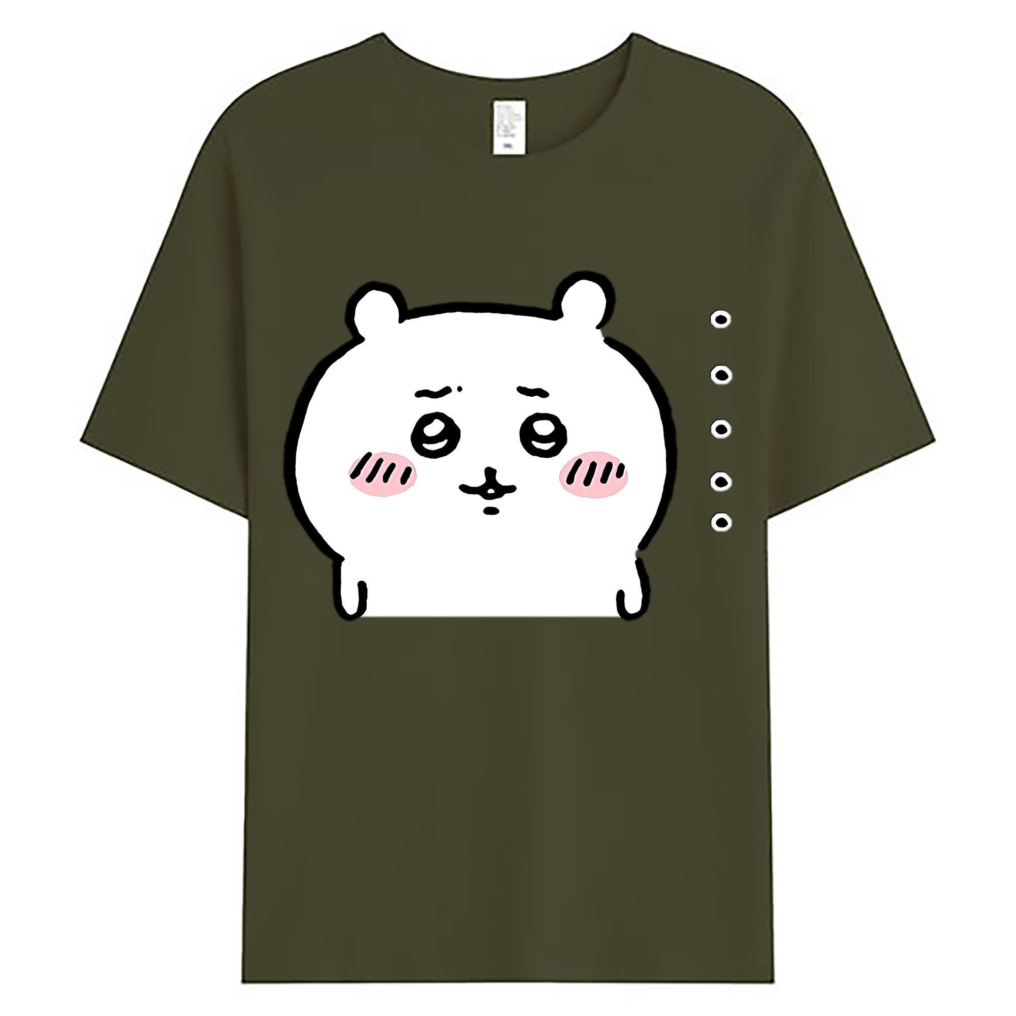 （画像用） ちいかわ ちいかわ Chii-kawa chiikawa 綿100％ メンズ半袖Tシャツ｜肌触りやわらか＆通気性